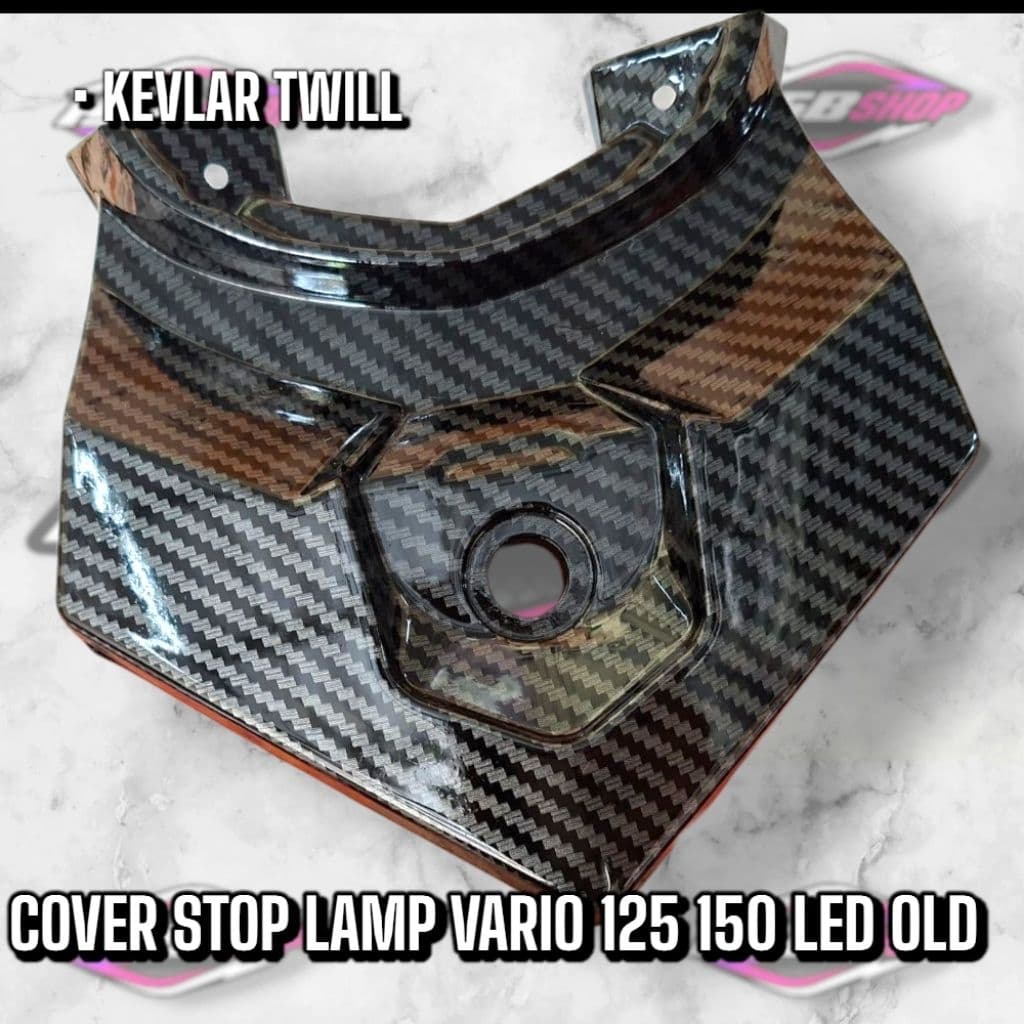 ฝาครอบฝาครอบโคมไฟหางคาร์บอน dip wtp kevlar motif Vario 125 150 LED OLD 2014 ถึง 2017