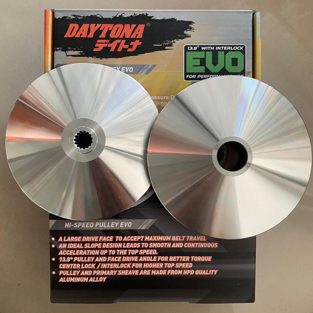 Pulley Kit Daytona Hi-Speed EVO Performance ใช้ 13.8 องศา Tilt สําหรับรถมอเตอร์ไซค์ รหัส B65 Nmax 20-22,…
