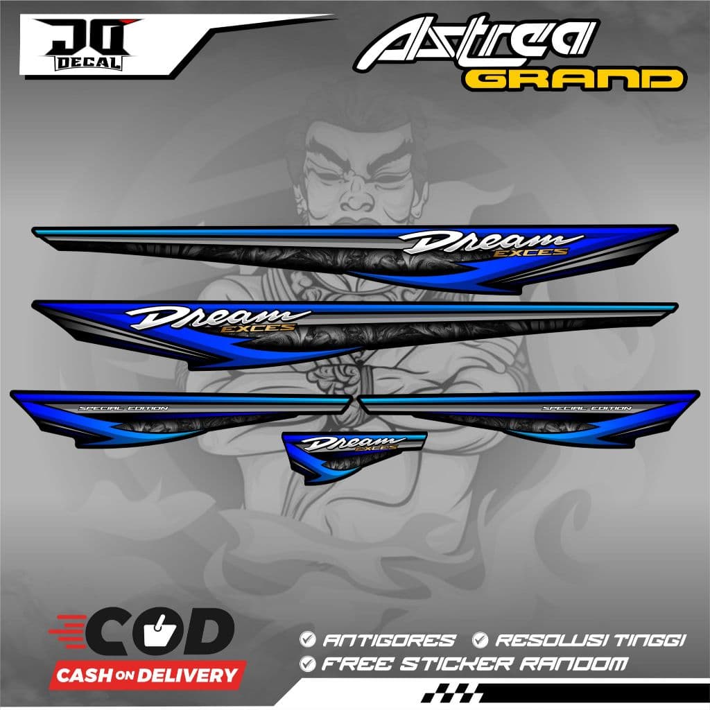 HONDA ASTREA GRAND DREAM BULS SABIT SPECIAL EDITION K103 แถบตัวแปร