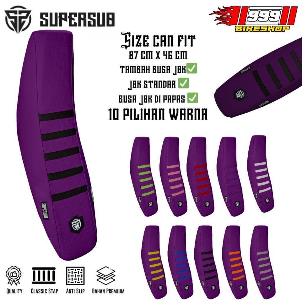 พรีเมี่ยม TRAIL SUPERMOTO ฝาครอบที่นั่งหนัง SUPERSUB ฝาครอบที่นั่งคลาสสิก KLX CRF WR YZ KTM HUSQ KX
