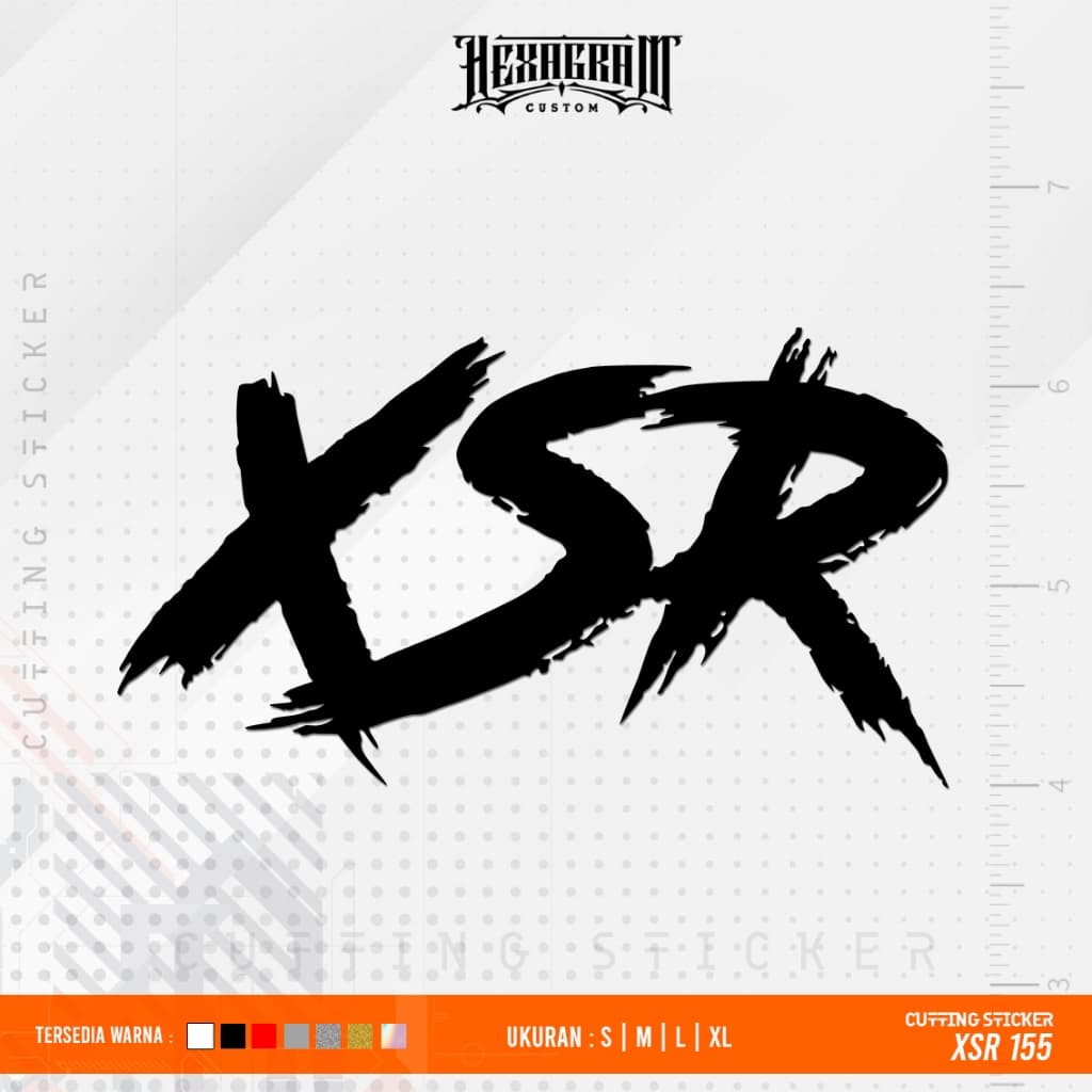 สติ๊กเกอร์ตัด XSR 155 | สติ๊กเกอร์ตัด XSR 155 | XSR 155 | 1 ชิ้น
