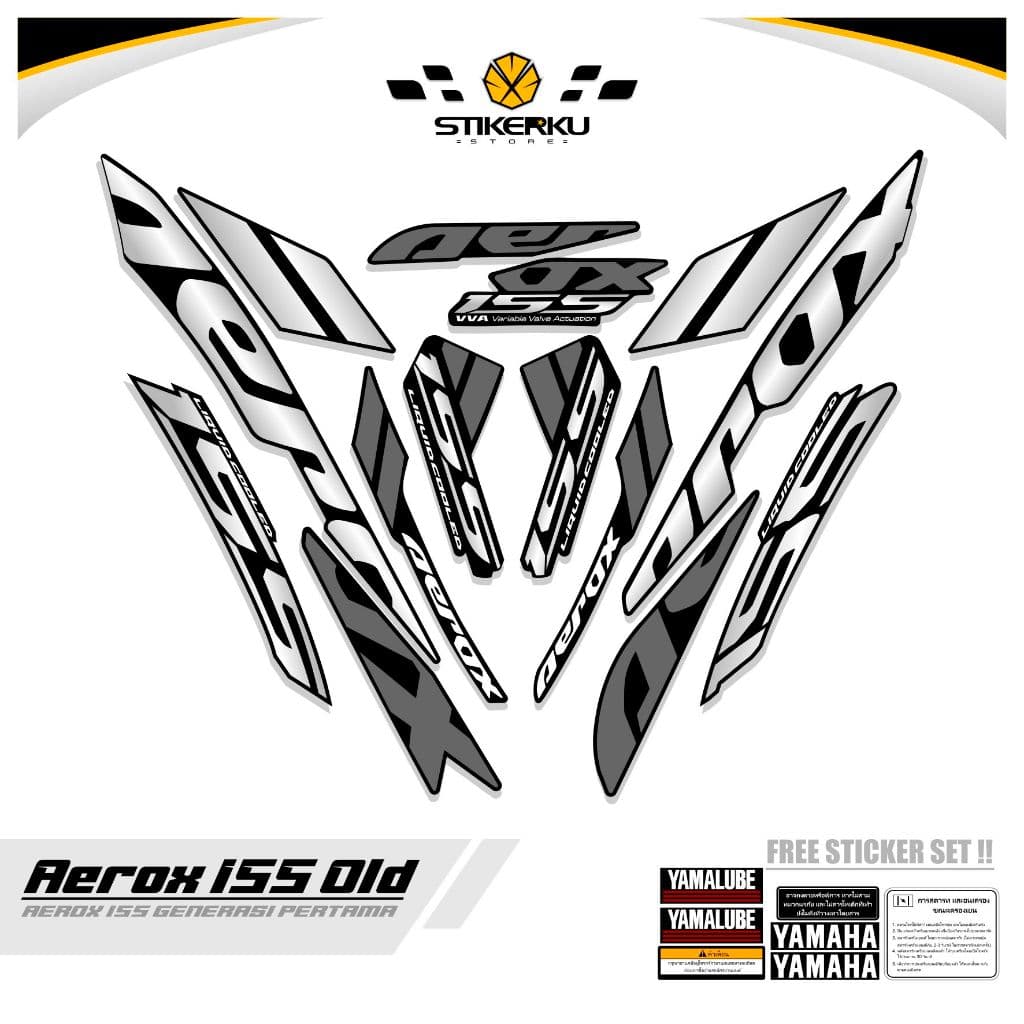 STRIPING OLD 155 MOTIF 1 / สติ๊กเกอร์ AEROX OLD 155 VVA / สติ๊กเกอร์ AEROX 155 VVA UNIQUE / สติ๊กเกอร์ AEROX…