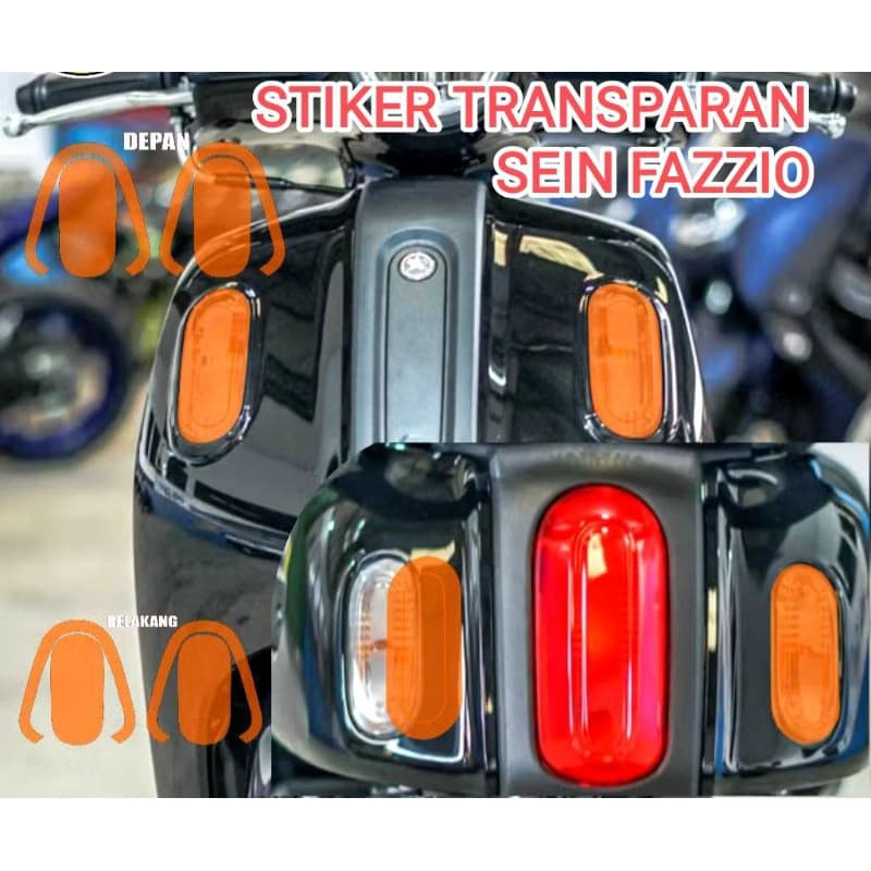 Fazzio สติ๊กเกอร์ไฟเลี้ยว สติ๊กเกอร์ใส/ไฟเลี้ยว mica สติ๊กเกอร์กันรอย