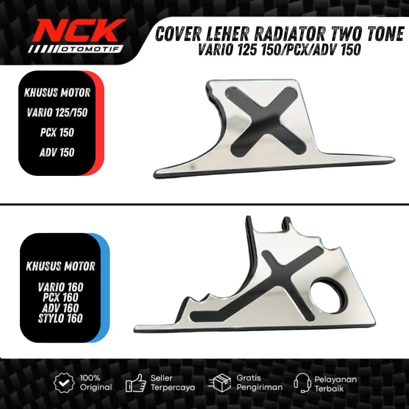 TWO TONE RADIATOR ฝาครอบคอ GARNISH HONDA VARIO PCX ADV STYLO 125 150 160