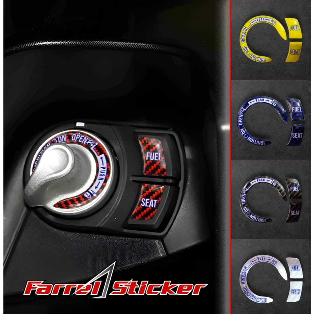 AEROX FREEGO FILANO LEXI KEYLESS สติ๊กเกอร์ AEROX KEY PANEL CONTACT