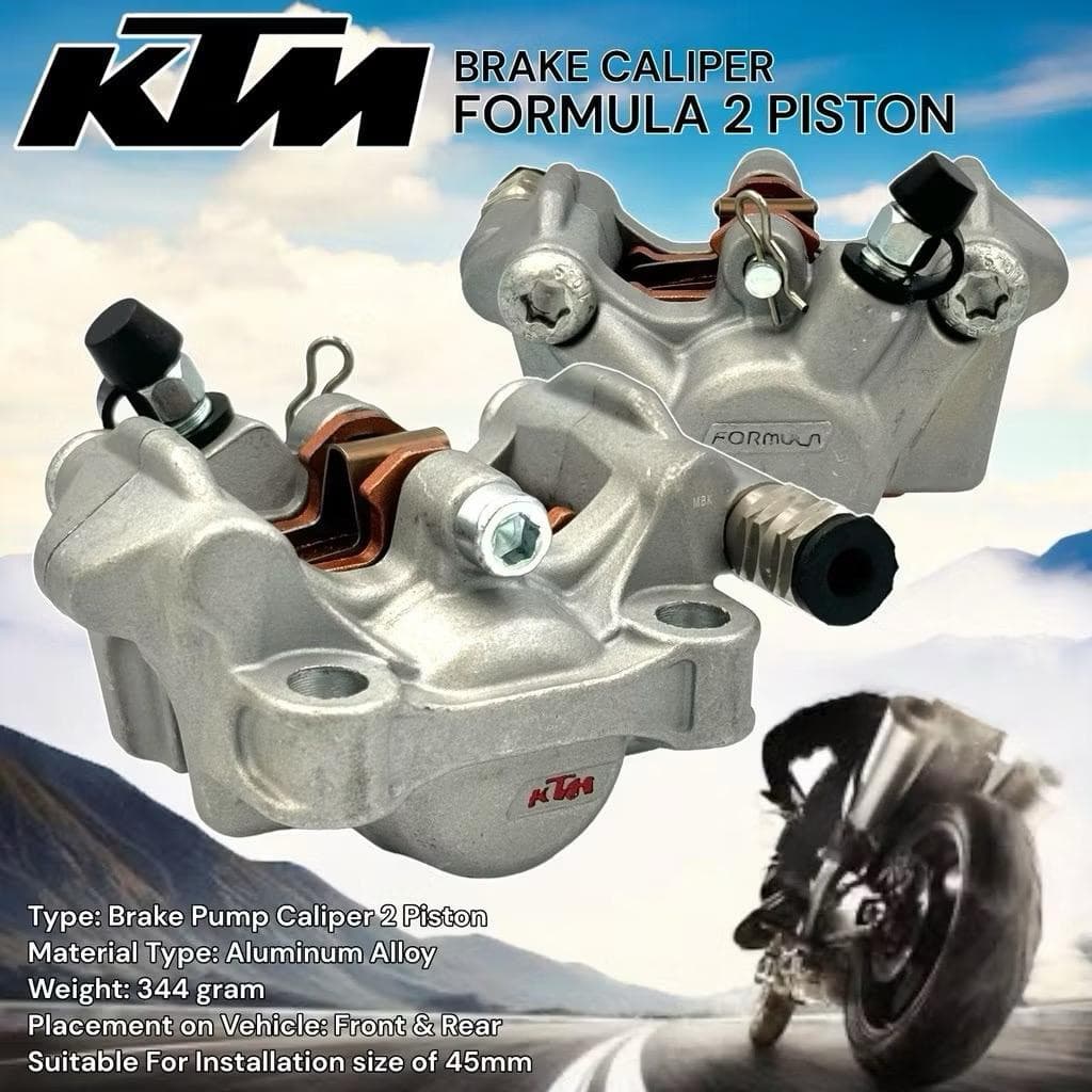 KTM Xeon Husqvarna 2 Piston Caliper KTM Formula 2 ลูกสูบ Caliper ใช้สําหรับซ้ายขวาด้านหน้าด้านหลัง Universal…