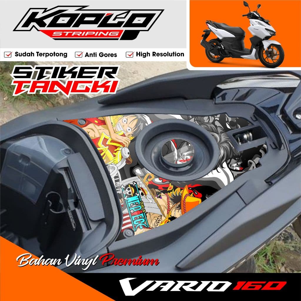 ล่าสุด Racing Design VARIO 160 สติ๊กเกอร์ถังพร้อมโบนัส KPL.11 Sponsor
