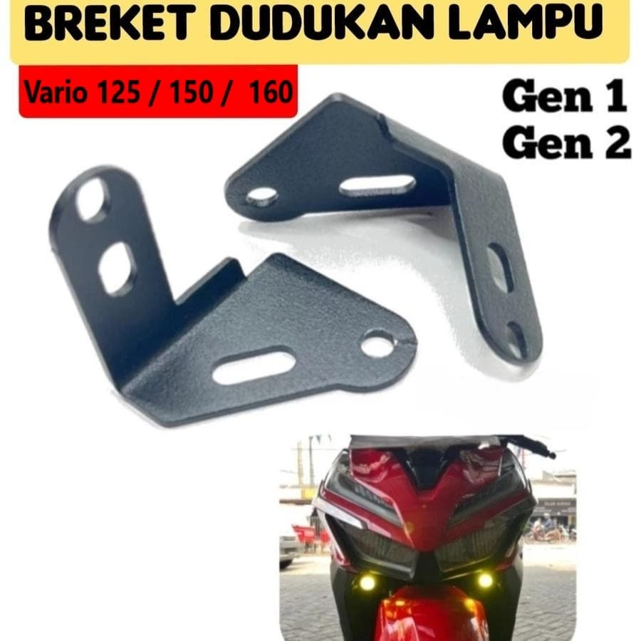 D2 Laser Spotlight Bracket Vario 125 150 160 ใหม่ (2018-2024) - ขายึดสปอตไลท์ป้องกันการสั่นสะเทือนเพิ่มเติม