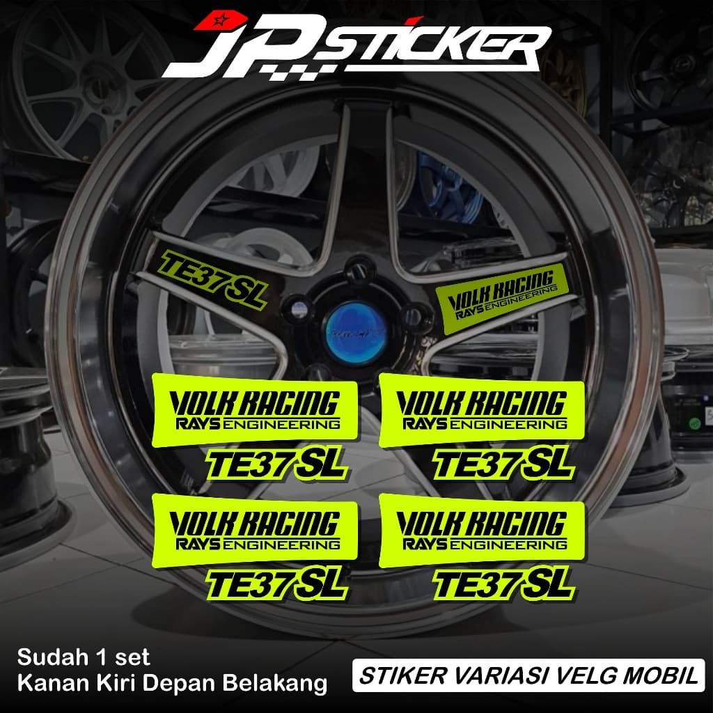 Volk Racing Rays Engineering TE37 SL สติ๊กเกอร์ติดขอบรถยนต์สะท้อนแสงอเนกประสงค์ทั้งหมด