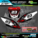 CRF 150ล สติ๊กเกอร์บอร์ดตัวถังขวาและซ้าย, สติ๊กเกอร์มอเตอร์ไซค์ฮอนด้า, แตกต่างสี,…