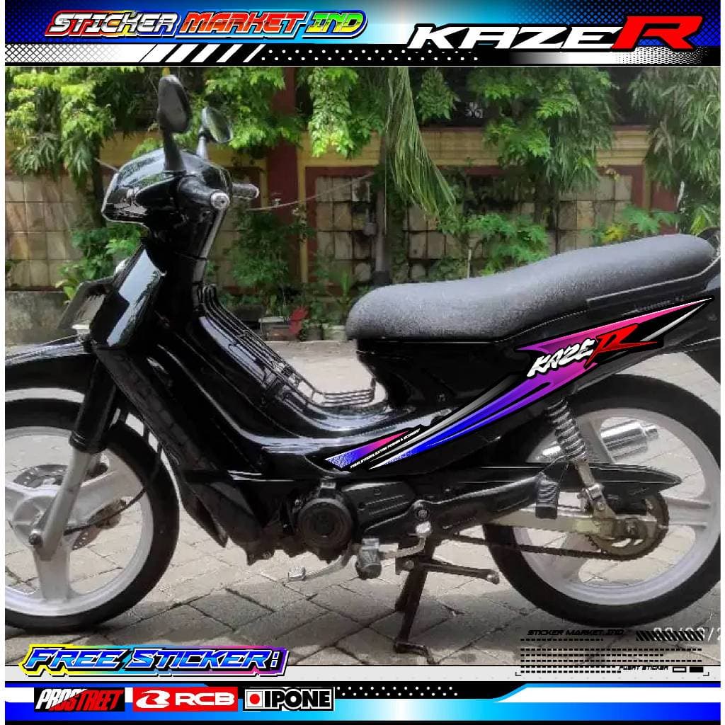 KAWASAKI KAZE R VARIATION STRIPING / KAWASAKI KAZE R รถจักรยานยนต์สติกเกอร์ LIST