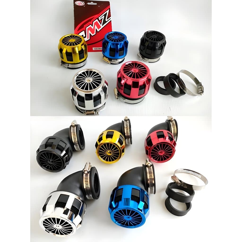 MERAH TURBIN AIR FILTER 35 มม. / 42 มม. / 48 มม. มอเตอร์ UNIVERSAL FILTER คาร์บูเรเตอร์ PE 24 26 28 CMZ… รูปที่ 1