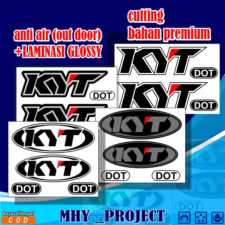 สติ๊กเกอร์หมวกกันน็อคกันน้ํา KYT