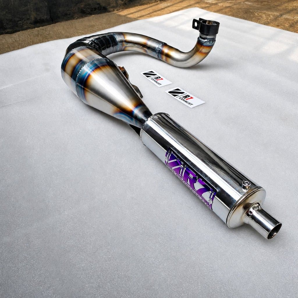 Racing Exhaust Pipe Vespa 2-Stroke Left Side Original R7 Exhaust Type Throw left For PX Exclusive Super…