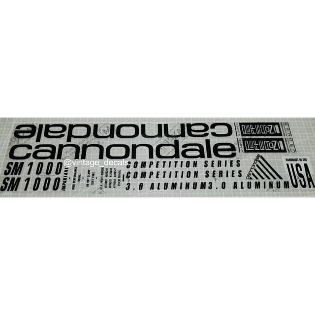 เปลี่ยนสติ๊กเกอร์ CANNONDALE M1000