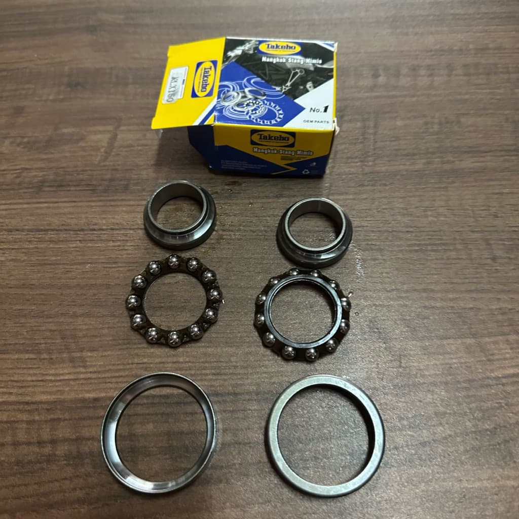 TAKEHO KLX 150 STRI CONE SET STEERING UPPER BOTTOM BOWL LAHAR BEARING MOTOR SLG SE BF GARAGE DTRACKER รูปที่ 1