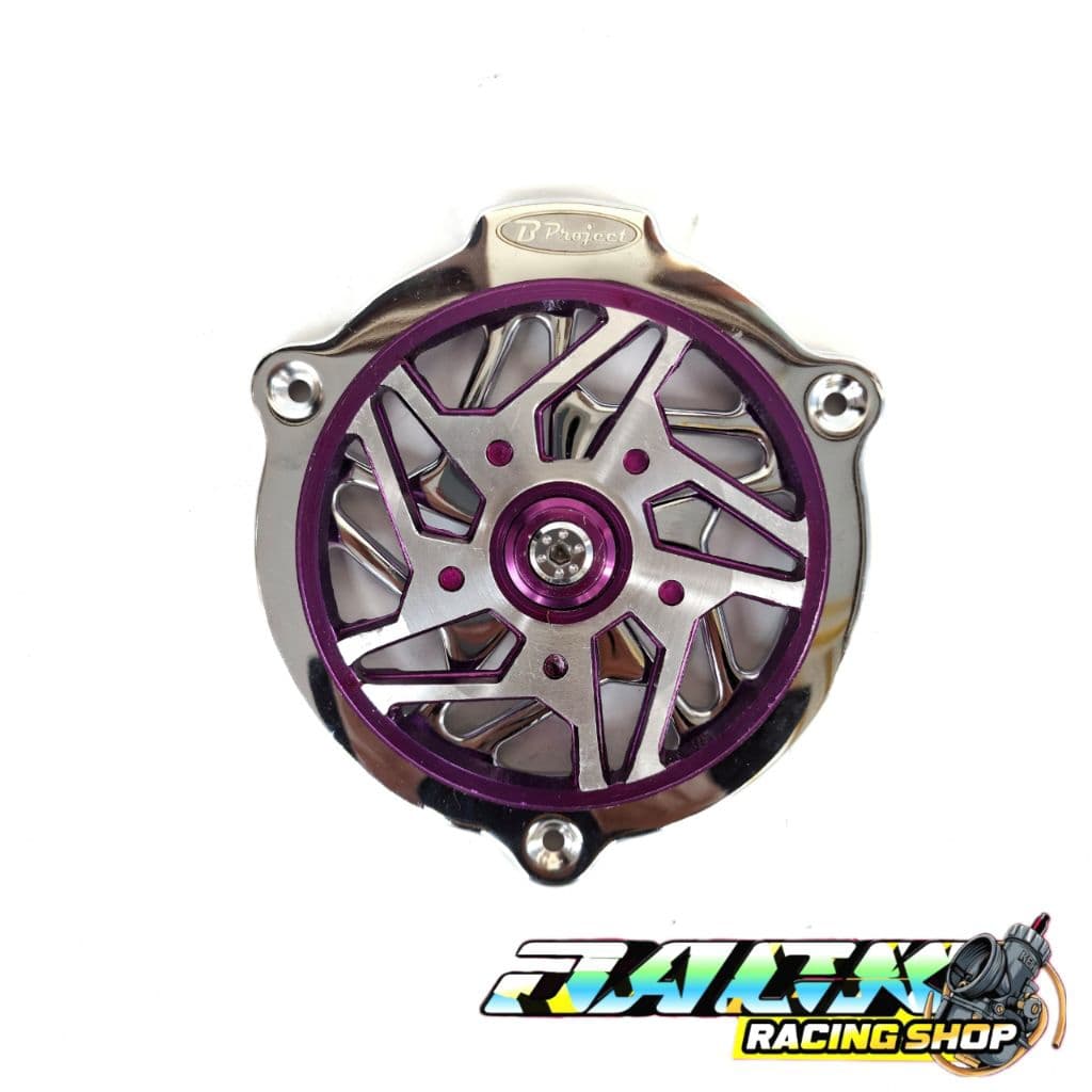 V2 big project ฝาครอบพัดลม chrome รุ่น mitik Scoopy Vario beat Mio Stylo ฯลฯ cnc เต็มรูปแบบ