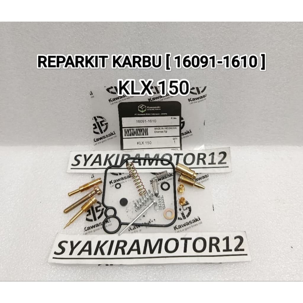 KAWASAKI KLX 150 CARBON REPAIR KIT [ 16091-1610 ] ชุดซ่อมแซมคาร์บูเรเตอร์คุณภาพสูง