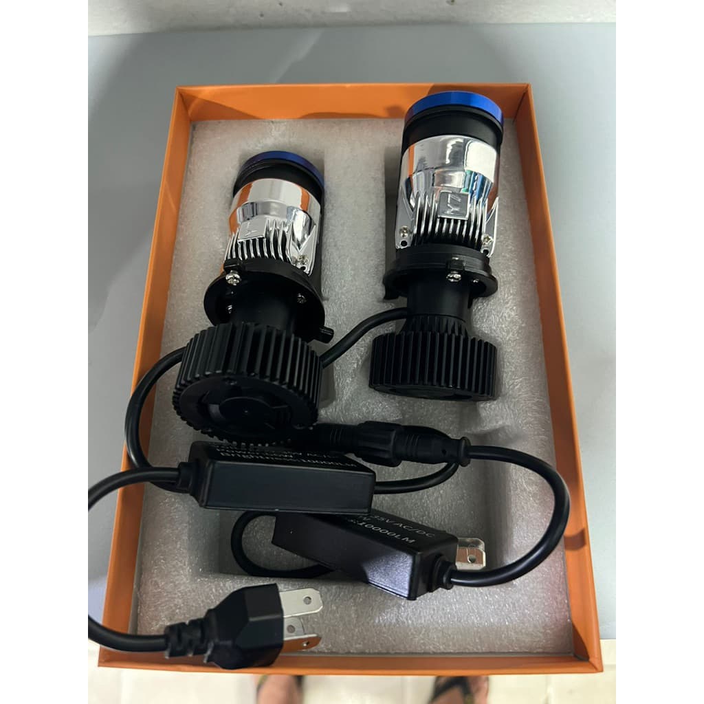 Y7 ไฟ Led รถยนต์และรถจักรยานยนต์ IDM ยี่ห้อ H4 มินิโปรเจคเตอร์กําลังสูง 66 วัตต์พร้อมพัดลม