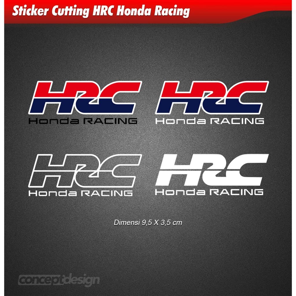สติ๊กเกอร์ตัดรถแข่ง HRC Honda