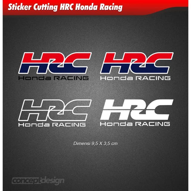 สติ๊กเกอร์ตัดรถแข่ง HRC Honda