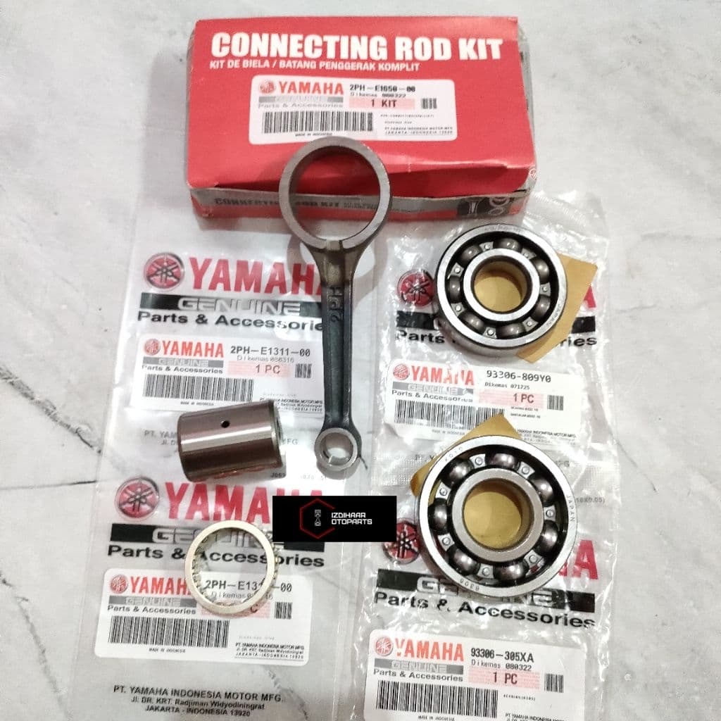 ชุดก้านลูกสูบแบริ่งเพลาข้อเหวี่ยง 2 ชิ้น Yamaha Fazzio Filano Mio M3 Soul GT 125 X-Ride 125 fino 125 freego