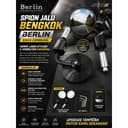 โกดังสากล Bent Round Jalu Mirror RCB รุ่นสําหรับรถมอเตอร์ไซด์ทุกรุ่น + กุญแจ L