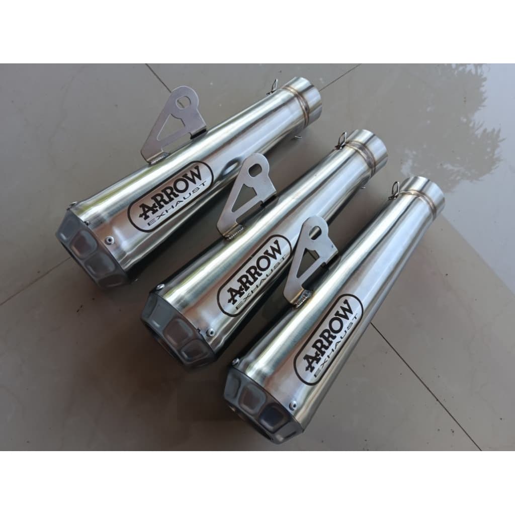 ท่อไอเสีย racing ARROW 51MM openpipe กระป๋องเท่านั้น สําหรับรถจักรยานยนต์