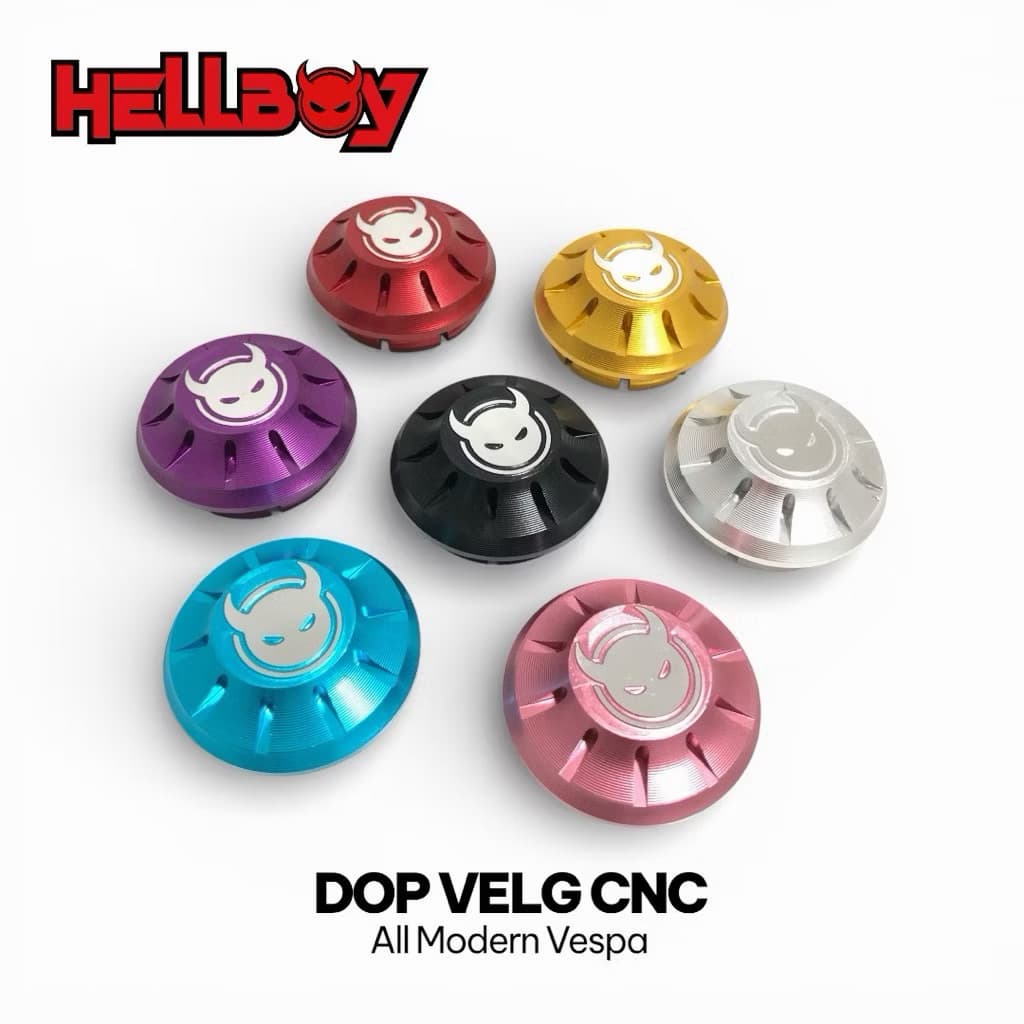 HellBoy Full CNC Vespa Sprint Primavera S LX LVX GTS GTV ฝาครอบดุมล้อ