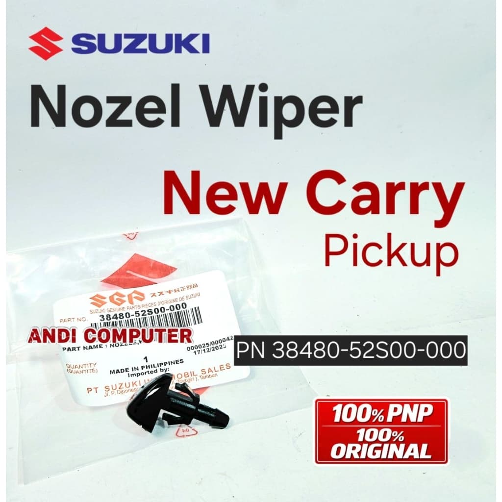 Original Suzuki New Carry Pickup Wiper เครื่องซักผ้าหัวฉีดน้ํา 38480-52S00