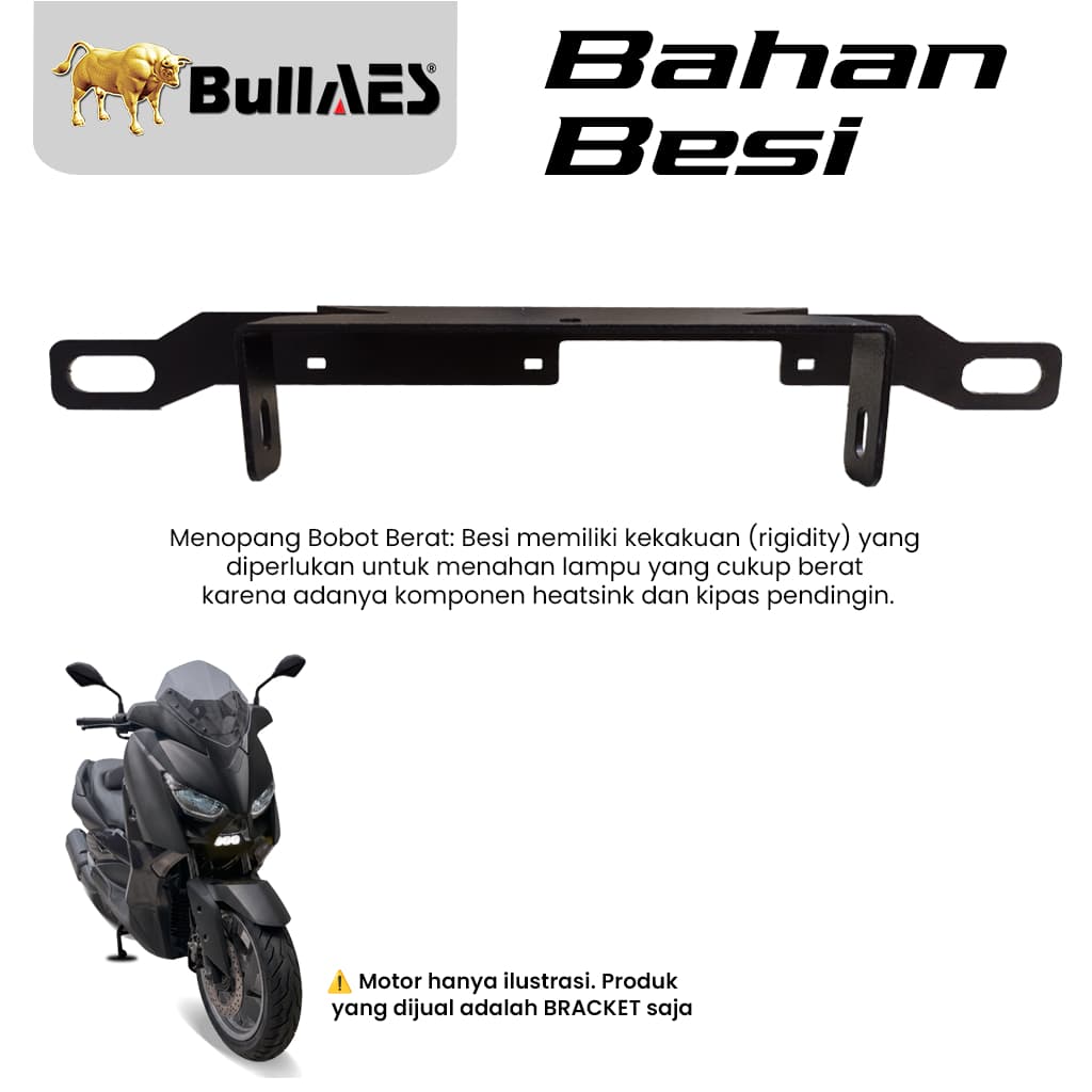 Yamaha XMAX Mini Laser Light Bracket 2MM Precision Iron