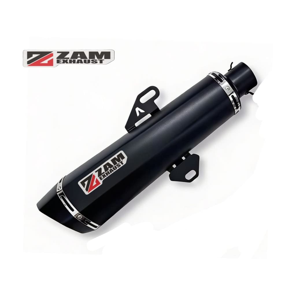 ZAM EXHAUST Silencer Only Full Black Doff ทางเข้า 38 ทางเข้า 50 xmax300 nmax pcx aerox click xmax250