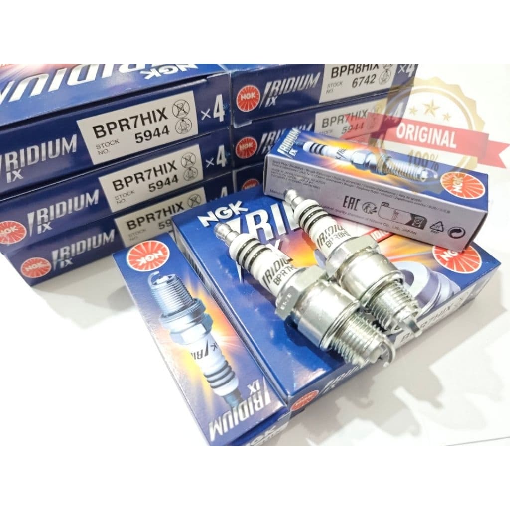 NGK IRIDIUM BPR8HIX BPR7HIX RACING SPARK PLUG สําหรับ RX KING - F1ZR MOTORCYCLE