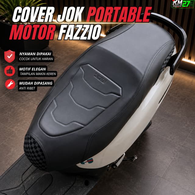 KM272 Fazzio ผ้าคลุมเบาะมอเตอร์ไซค์ / Fazzio ผ้าคลุมเบาะมอเตอร์ไซค์แบบพกพา Hassle-Free สวมใส่สบาย