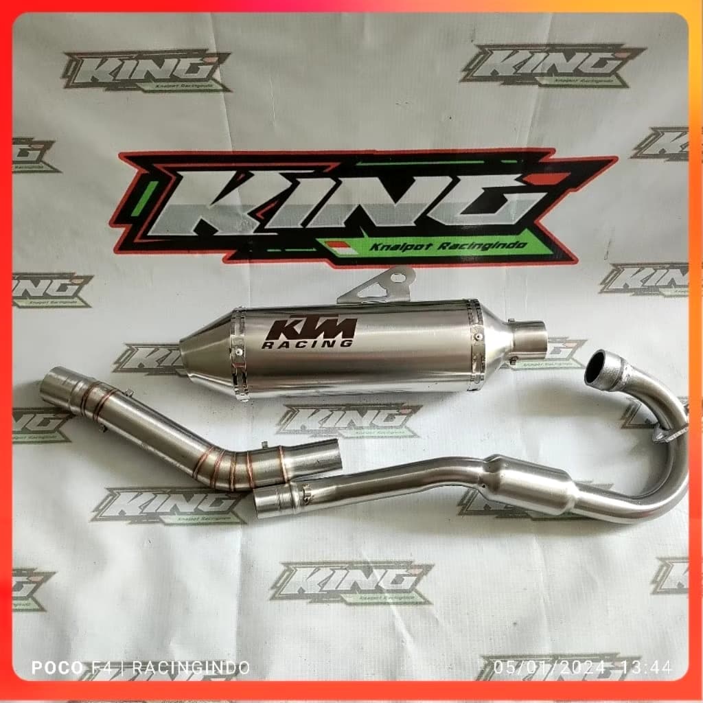 1 ชุดท่อไอเสีย Racing KTM สําหรับ Ksr110 / Ksr110 pro / Msx125 / Klx150 / Crf150 / Dtracker / Wr155…