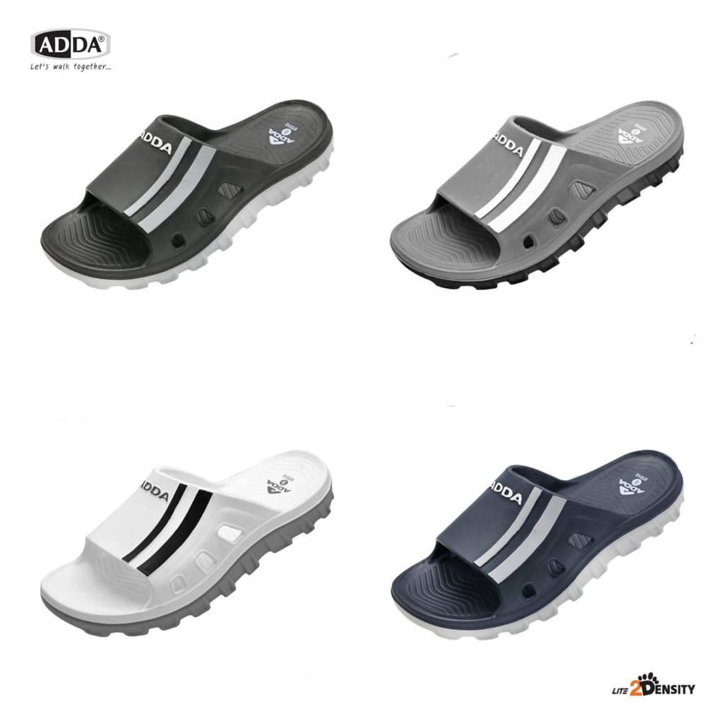 ADDA 2density รองเท้าแตะ รองเท้าลําลอง สําหรับผู้ชาย แบบสวม รุ่น 5TD12M1 (ไซส์ 7-10)