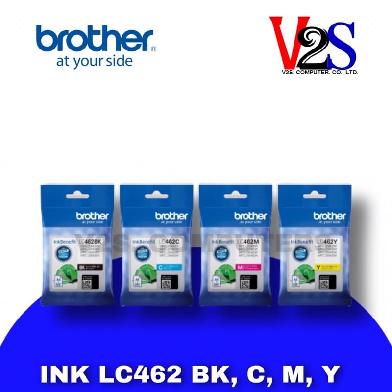 ตลับหมึกอิงค์เจ็ท Brother Ink LC-462 BK,C,M,Y ของแท้ 100%
