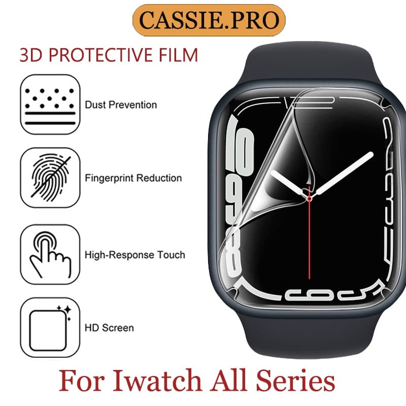 HD dial ป้องกันฟิล์มเหมาะสําหรับ iWatch 12 11 10 9 87 6 5 4 3 2 1 นาฬิกาขนาด 38/40/41/42/44/45/46/49 มม.ฟิล์ม…