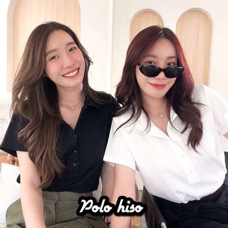 ranfafaet - (2214) เสื้อยืดโปโล hiso😎 ทรงสวย(พร้อมส่ง)ผ้ายอดฮิต รูปที่ 1