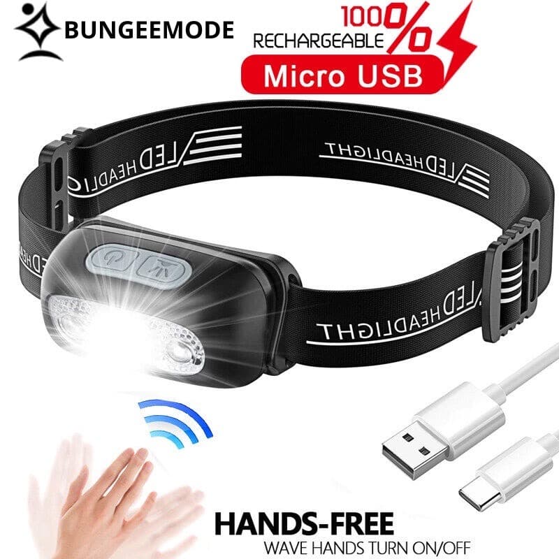 ไฟฉายคาดหัวแบบชาร์จได้,ไฟฉายคาดหัว LED USB กันน้ําใช้กลางแจ้งตกปลา,ไฟฉายคาดหัว,ไฟฉายคาดหัวแท้,ไฟฉายคาดหัวled…