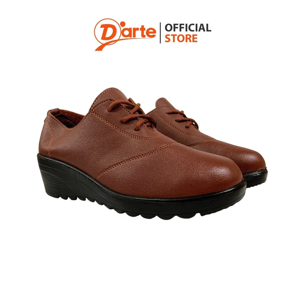 D'arte (ดาร์เต้) รองเท้าหนัง รองเท้าผ้าใบ สีน้ําตาล รุ่น D65-20504
