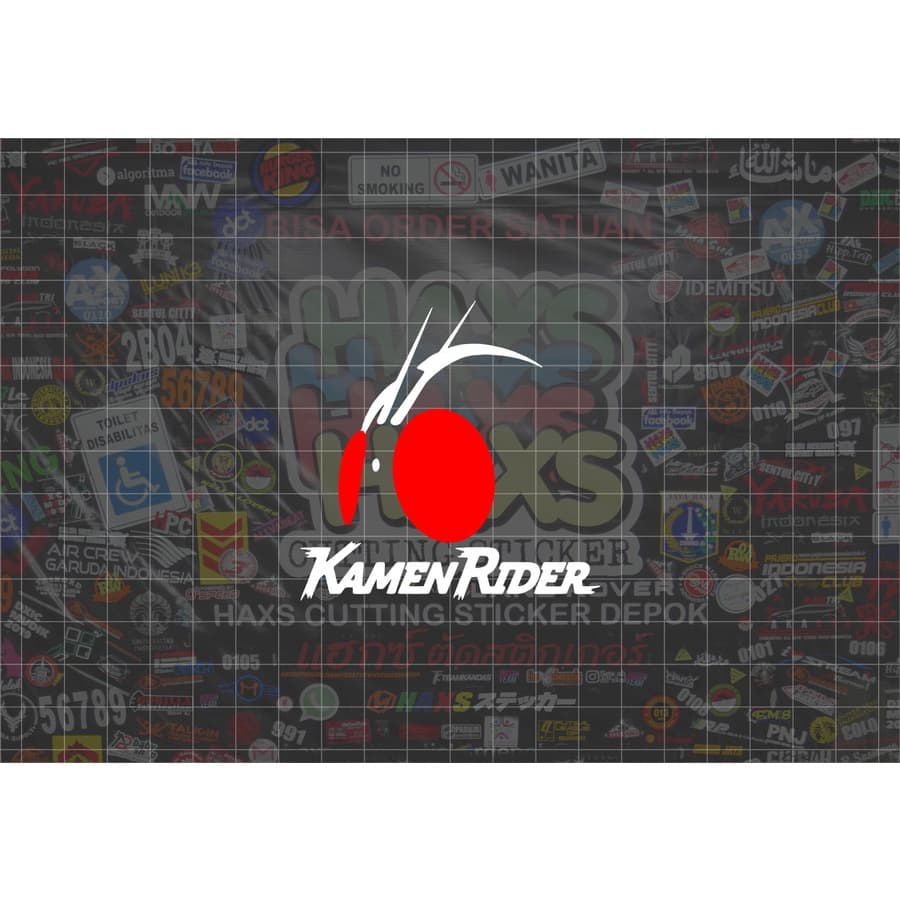 สติ๊กเกอร์ตัด Kamen Rider ละตินขนาด 7 ซม. สําหรับรถยนต์รถจักรยานยนต์ V1