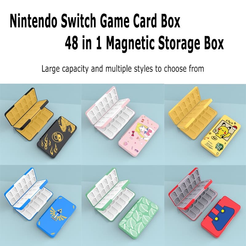 48 in 1 Nintendo Switch Card Case กล่องเก็บการ์ดเกมคอนโทรลเลอร์ ความจุสูง NS การ์ดเกม OLED…