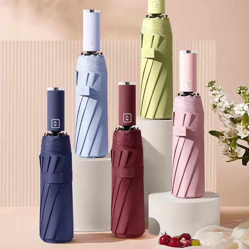 ร่มกันUV ร่มพับ ขนาดเล็ก กันฝนและแสงแดด น้ําหนักเบา พกพาสะดวก หลายสี โครงร่มและด้ามจับที่แข็งแรงทนทาน Umbrella