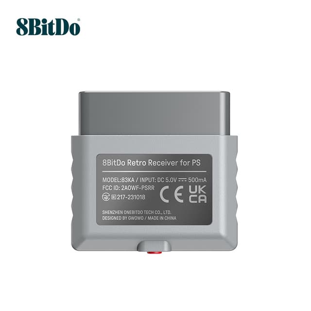 8Bitdo PS ตัวรับสัญญาณบลูทูธอะแดปเตอร์ย้อนยุครองรับสําหรับโฮสต์ PS1/PS2 Windows 10/11…