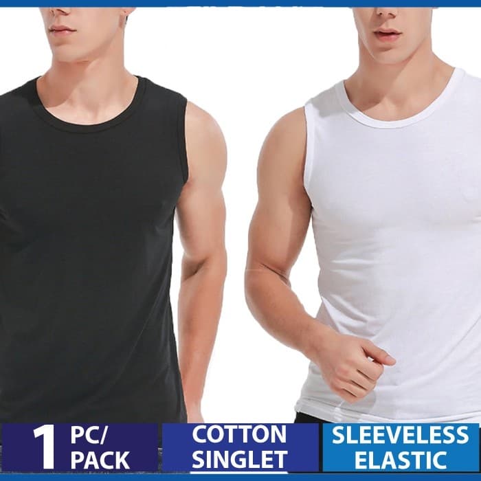 ผู้ชายผู้ใหญ่เสื้อกล้ามธรรมดา แขนกุด Cool Airy เสื้อกีฬายืดหยุ่นระบายอากาศ