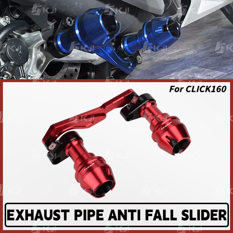 สําหรับ Honda CLICK160 Muffler Slider ไอเสีย Protector Heavy Duty กรอบ Sliders อุปกรณ์เสริมอะไหล่