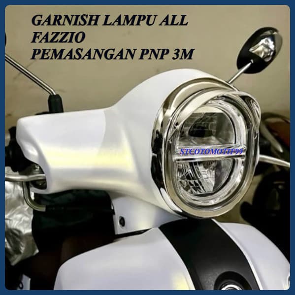 Fazzio Visor, Fazzio lamp garnish, หมวก Fazzio, โครเมียม และสีดําด้าน