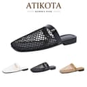 Atikota รองเท้าแตะผู้หญิงตาข่ายแฟชั่นสะดวกสบายรองเท้าแตะชายหาดกลางแจ้ง