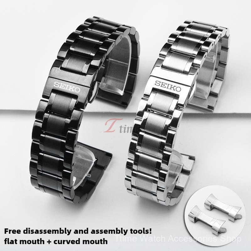 สายข้อมือสแตนเลส Seiko ขนาด 12-24 มม. และ 38-45 มม. | สายรัดข้อมือสําหรับนาฬิกา Seiko…
